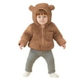 thumbnail image 1 of Long Sleeve Hoods for Children Boy Girl Winter Fall Fleece Lined Sherpa Flannel Warm Fuzzy with Hood Jacket Outfit Sweatshirt Child Zip Up 2025 Clothing, 1 of 8