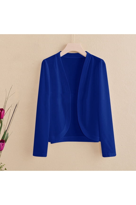 Long Sleeve Ice Silk Knit V Neck Cardigan, Blue 5XL, Size XL-6XL