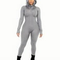 thumbnail image 1 of Long Sleeve Jumpsuits for Women Workout Seamless Jumpsuit Yoga Bodycon One Piece Leggings Romper, 1 of 3