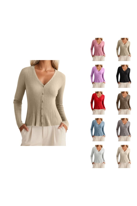 Long Sleeve Knit Cardigan Sweater Stylish And Versatile Outerwear For Casual And Formal Occasions Cardigan Sweaters for Women