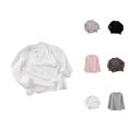 thumbnail image 1 of Long Sleeve Layering Tees for Girls, Comfortable Stretch Basic Tee Shirt, Soft Everyday Wear Kids, 1 of 5