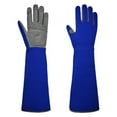 thumbnail image 1 of Long Sleeve Leather Gardening Gloves,Rose Pruning Floral Gauntlet Garden Gloves For Women and Men, 1 of 8