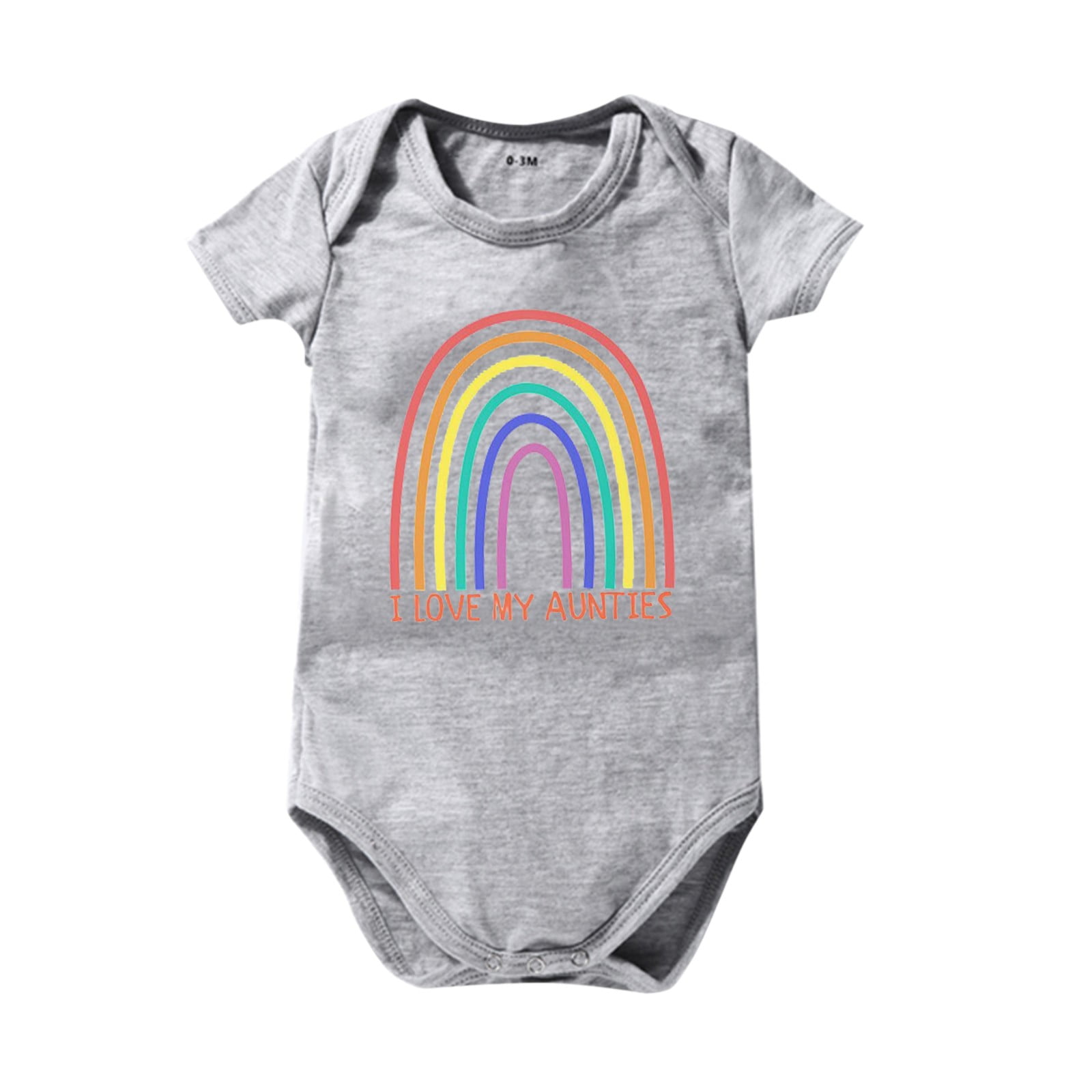 Long Sleeve Leotard for Toddler Girls 12 Month Baby Boy Clothes Baby  Clothing Toddler Clothes Rainbow Print I LOVE MY ANTIES Baby Playsuit For 0  To 24 Months Baby 