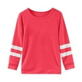 thumbnail image 1 of Long Sleeve Long Shirt Tops Layering Girls Long Sleeve T Shirt Children's Crew Neck Top Girls T Shirt, 1 of 5