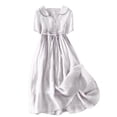 thumbnail image 1 of Long Sleeve Maxi Dress for Women V Neck Casual Button Down Boho Long Floral Dresses Summer Beach Sundress Clothes 2024, 1 of 7
