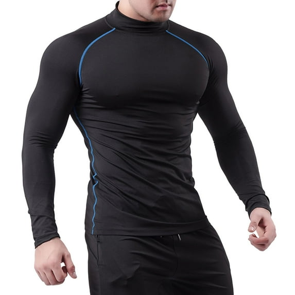 Youmylove Long Sleeve for Men Mens Compression Cold Gear Mens Outdoor Vintage Long Sleeve T Shirt Autumn Solid Casual Top Cotton Summer Tops for Men Extra Small Men T Shirts