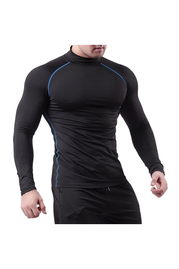 Long Sleeve for Men Mens Compression Cold Gear Mens Outdoor Vintage Long Sleeve T Shirt Autumn Solid Casual Top Cotton Summer Tops for Men Extra Small Men T Shirts