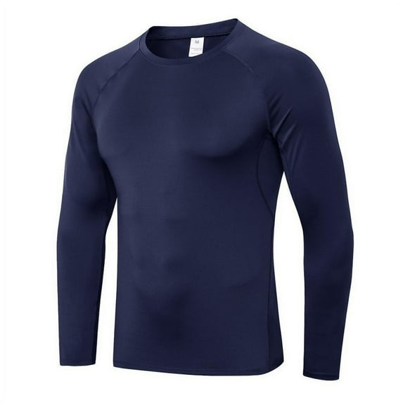 Long Sleeve Men's Top Stretch Tight Athletic Compression Sport Running Long Sleeve T-Shirt