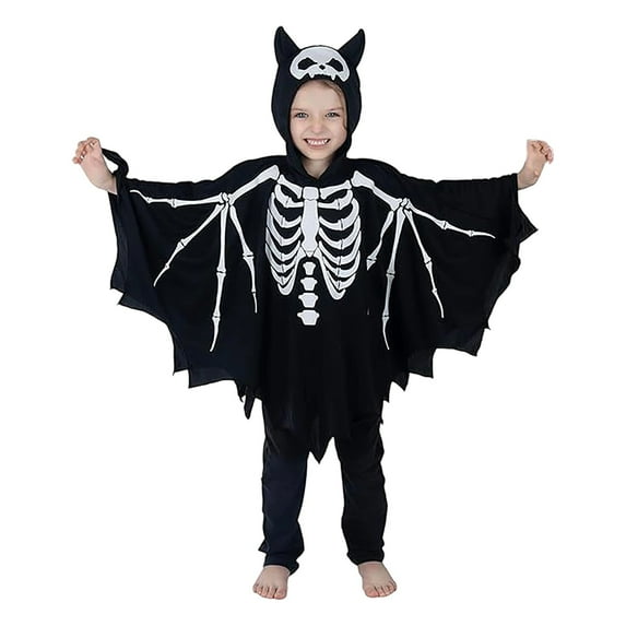 Long Sleeve Onesies Boy Halloween Boys Skeleton Jumpsuit Dress Up Scary Bone Outfit Party Theme Baby Rompers Boy Black 9 Years-10 Years
