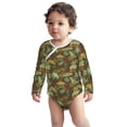 thumbnail image 1 of Long Sleeve Onesies Girl Boy, Artistic Cute Lizard Chameleon Green Cute Comfy Cotton Unisex Baby Onsies Bodysuits Clothes, Soft Side Snap Onesies for Infant Baby Girls and Boys 0-24 Months, 1 of 7