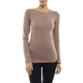 thumbnail image 1 of Long Sleeve Plain ROUND Neck T-shirts Cotton/Spandex Junior Size, 1 of 3
