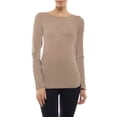 thumbnail image 1 of Long Sleeve Plain ROUND Neck T-shirts Cotton/Spandex Junior Size, 1 of 3