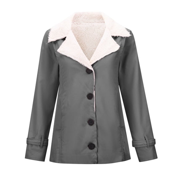 Long Sleeve Plus Warm Solid Color Padded Jacket Woman Women's 3x Winter Coats plus Size Women Wool Coats Long Womens Coat Oversized Coats plus Size Winter Coats for Women 2x Vest plus Size Women Long