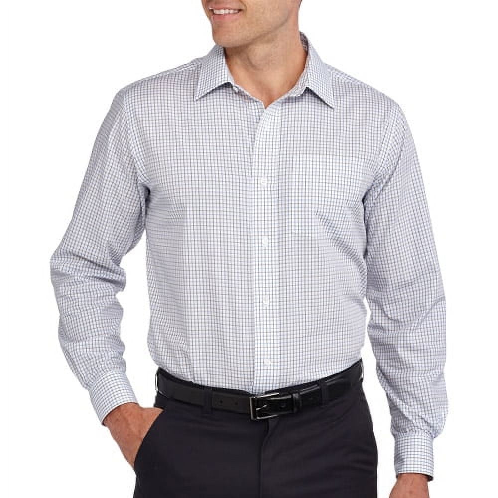 Long Sleeve Poplin Dress Shirt - Walmart.com