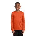 thumbnail image 1 of Sport-Tek Youth Long Sleeve Posicharge Competitor Tee. Yst350ls , YST350LS , Deep Orange , Small, 1 of 2