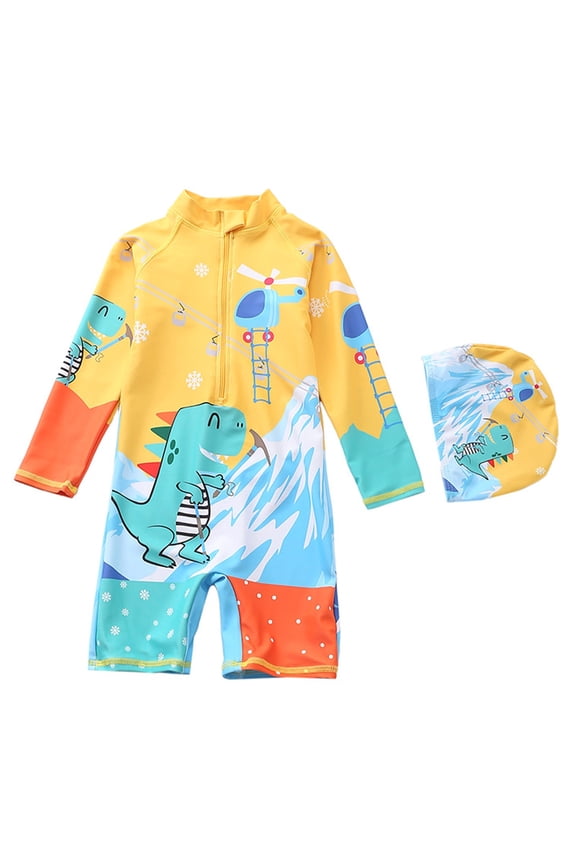 Long Sleeve Rash Guard One Piece Swimsuit UPF 50+ Sun Protection High Elastic Quick Dry Beach Surfing Bathing Suit