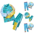 thumbnail image 1 of Long Sleeve Rash Guard Swimsuit Thermal Long Pants Two Piece Set UV Protection Surfing Diving Bathing Suit Boys, 1 of 4