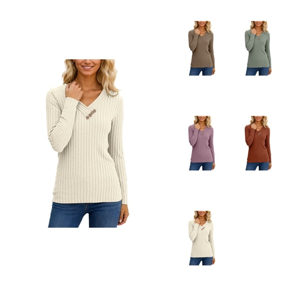 Long Sleeve Ribbed Knit Pullover Sweater Soft Brushed Turtleneck Top Casual Comfortable Winter Fall Fashion