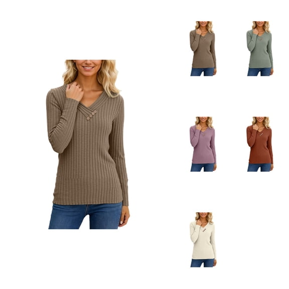 Long Sleeve Ribbed Knit Pullover Sweater Soft Brushed Turtleneck Top Casual Comfortable Winter Fall Fashion