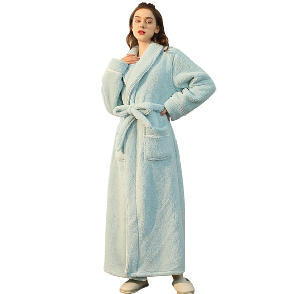 Long Sleeve Robe for Women Fluffy Loungewear Oversized Hooded Women's Robes Bath Womens Bathrobe Mint Green