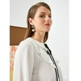 thumbnail image 1 of Long Sleeve Ruffle Tie Detail Shirt, 1 of 6