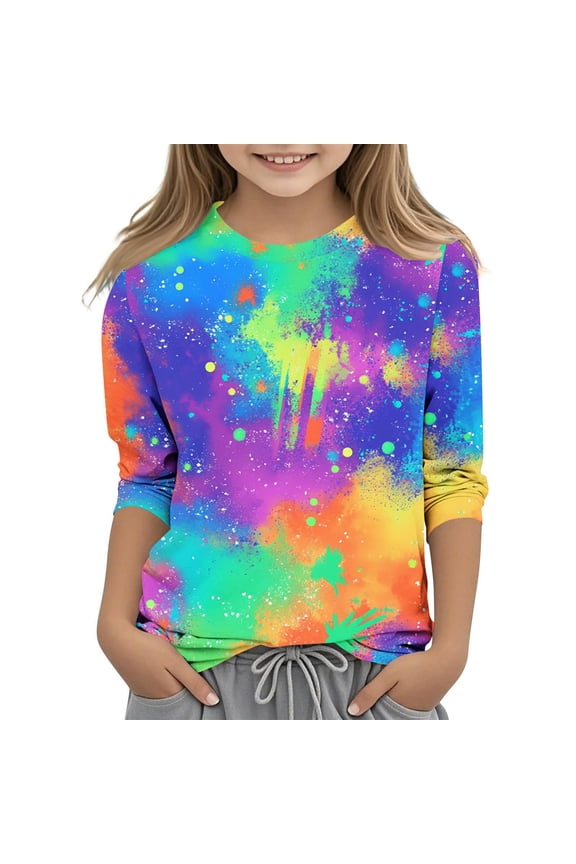 Long Sleeve Shirt Girls Long Sleeve Shirts for Girls Girls Tops Size 14-16 Shirts Girls White Tshirt Girls 10-12 Fall 2024 Valentine's Day Shirt