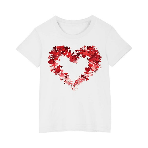 Long Sleeve Shirt for Girls Size 6 Girls Clothes Girl Size 10 Clothes Girls White Shirt Valentine's Day Shirt for Kids Fall 2025