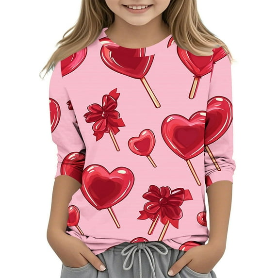 Long Sleeve Shirt for Toddler Girl 11 Year Old Girl Clothes Girls Clothing Size 10 White Shirt Girls Kids White T Shirts Summer 2025
