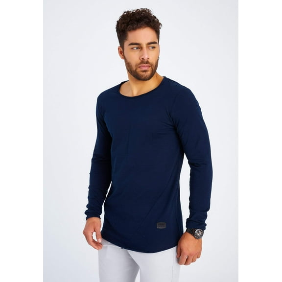 Long-Sleeve Shirt With A Crew Neck