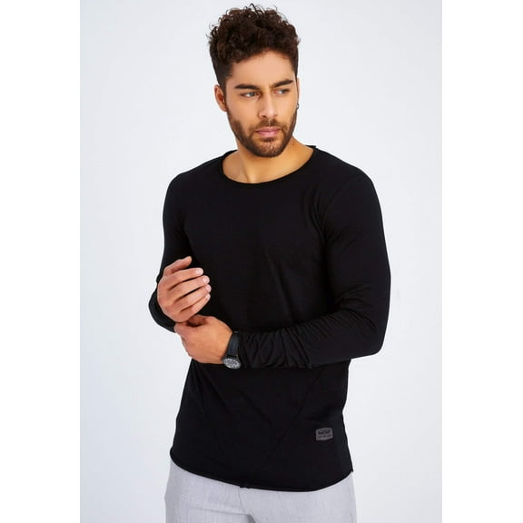 Long-Sleeve Shirt With A Crew Neck