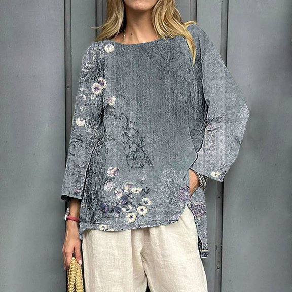 Long Sleeve Shirts Fashion Clothing Summer Tops T-Shirt For Women
