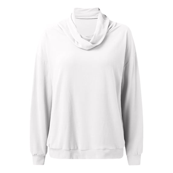 Long Sleeve Shirts For Women Casual Hundred Solid Color Regular Sleeve Pullover Stacked T Shirt Top Womens Long Sleeve Tops