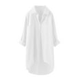 thumbnail image 1 of Long Sleeve Shirts For Women Casual Linen Blouses Tops Button Down Shirts Womens Long Sleeve Tops, 1 of 7