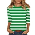 thumbnail image 1 of Long Sleeve Shirts For Women New Shoulder Seven Quarter Sleeve T Shirt Summer Top Womens Long Sleeve Tops, 1 of 5