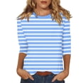 thumbnail image 1 of Long Sleeve Shirts For Women New Shoulder Seven Quarter Sleeve T Shirt Summer Top Womens Long Sleeve Tops, 1 of 5
