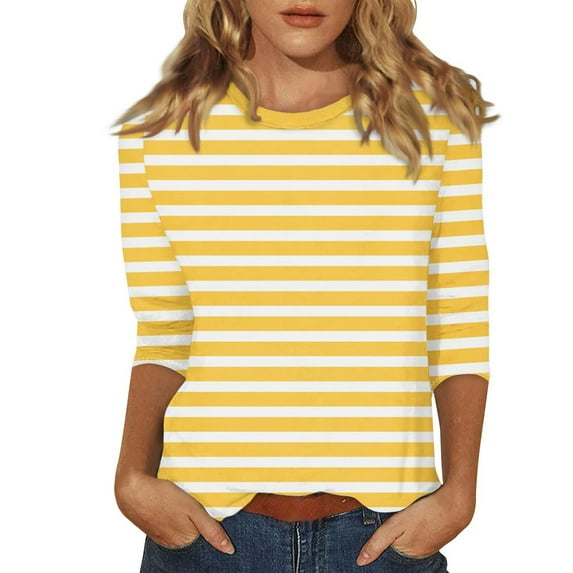 Long Sleeve Shirts For Women New Shoulder Seven Quarter Sleeve T Shirt Summer Top Womens Long Sleeve Tops