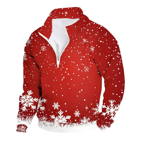 Long Sleeve Shirts for Men Mens Christmas Plus Size Hoodless Pullovers Fashion Sweatshirts Holiday Logo Print Clothing Tops Hop Oversized Sweatshirts Fall Hoodies Men Jacket Sweatshirt Dressy Brown M