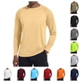 thumbnail image 1 of Long Sleeve Shirts Men UPF 50+ UV Sun Protection Athletic Shirts for Outdoor Hiking Running Workout Rash Guard Yellow 2XL, 1 of 7