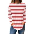 thumbnail image 1 of Long Sleeve Shirts For Women Blouses Dressy Casual Fall Hippie Tshirts Shirts Cute Tops Floral Tunics Tops Crew Neck Sweatshirts Womens Long Sleeve Tops, 1 of 5