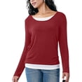 thumbnail image 1 of Long Sleeve Shirts For Women Casual Basic Tees For Women Loose Fit Summer Shirts for Women Girls Shirts Long Sleeve Workout Shirt Long Sleeve T Shirts for Woman Long Sleeve Hike Long Sleeve Shirt, 1 of 7