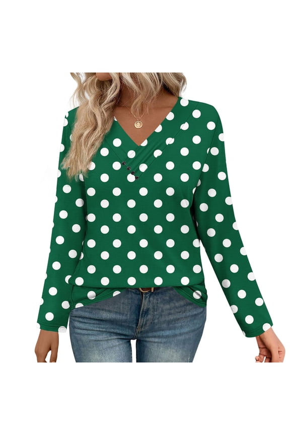 Long Sleeve Shirts Women Fall Winter Vintage Blouse Flowy Off The Shoulder Top for Women Green XXL