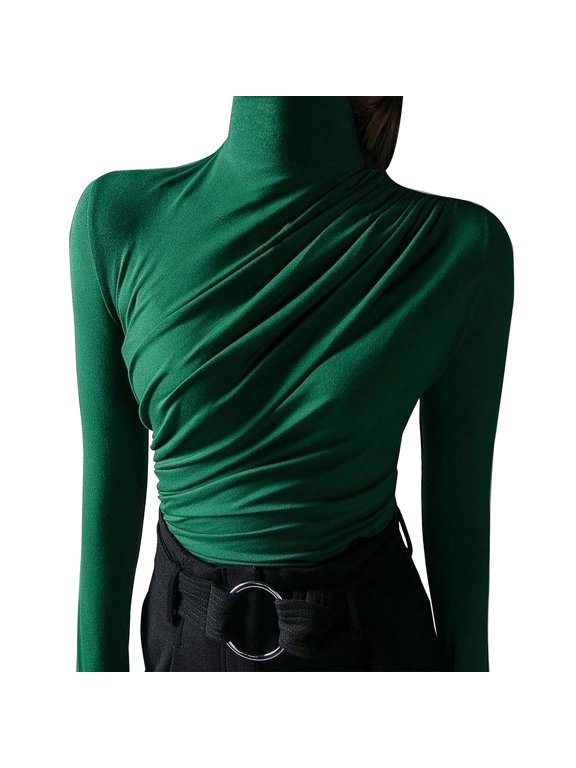 Long Sleeve Shirts for Women Fitted Shirts Henley Tops Y2k Work Blouse Date Night Outfit Basic Tees Workout Tops Fall Outfits Elegant Tops Cute Tops Casual Tops Wrap Tops Old Money Outfits
