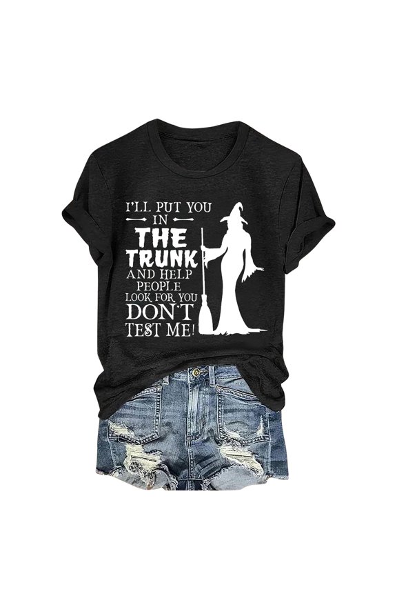 Long Sleeve Shirts For Women Halloween Brew Tshirt Funny Coffee Co Letter Print Tee Short Sleeve T-Shirt Polyester & Spandex 1 Short Sleeve M Thanksgiving Shirts For Women