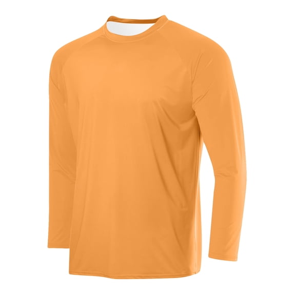 Long Sleeve Shirts for Men, Long Sleeve T Shirts for Men Casual Lightweight Crew Neck Shirts Summer Solid Color Loose Comfy Tees Tops