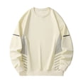 thumbnail image 1 of Long Sleeve Shirts for Men Loose Casual Crew Neck Athletic Shirt Fashion Solid Color Workout T Shirts For Gym Running, 1 of 7