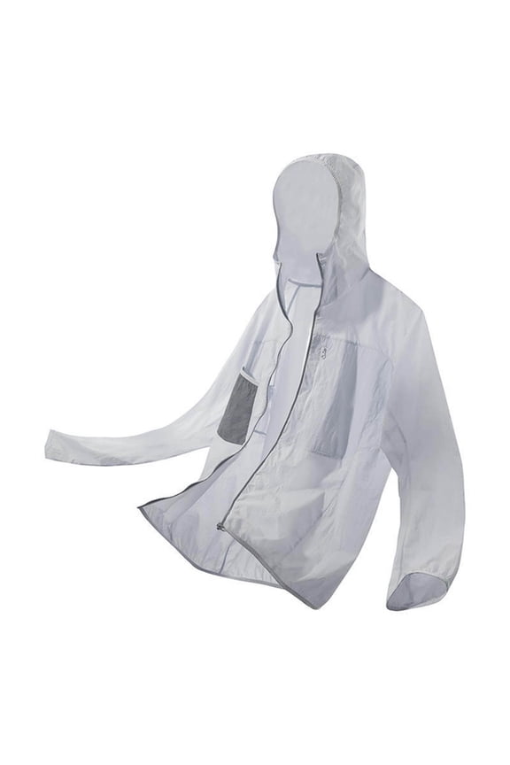 Men Fishing Shirts 2026 Sun Protection Full Zip Hoodies Lightweight Jacket Cycling Hiking Golf Long Sleeve Coat