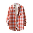 thumbnail image 1 of Men's Casual Personality Checkered Printing Button Lapel Fashion Long Sleeve Cardigan Shirt, 1 of 3
