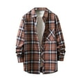 thumbnail image 1 of Shirts for Men Long Sleeve Men's Casual Personality Checkered Printing Button Lapel Fashion Long Sleeve Cardigan Shirt, 1 of 3