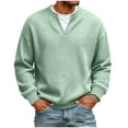 thumbnail image 1 of Long Sleeve Shirts for Men, Men’s Henley Shirts, Long Sleeve Button Tops Casual Basic T-Shirts Lightweight Knit Pullover, 1 of 4