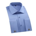 thumbnail image 1 of Long Sleeve Shirts for Men, Men's Long Sleeve Dress Shirt Modern Slim Fit Wrinkle-Free Casual Business Button Up Shirts, 1 of 5